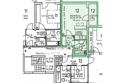 Helles 1-Zimmer-Apartment mit Balkon und traumhaftem Ausblick - Kirchheimbolanden