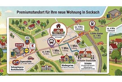 4 Zimmerwohnung ab sofort zu vermieten - Seckach