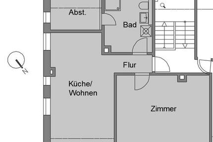 Helle, geräumige 2-Zimmer Wohnung - Flensburg Altstadt