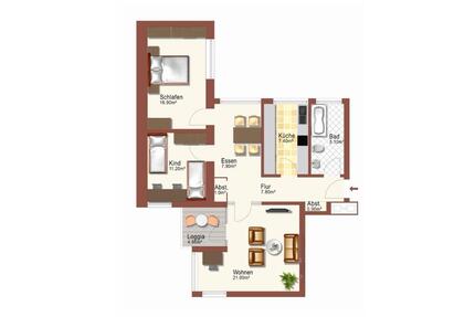 Attraktive, kernsanierte 3-Zimmer-Wohnung in Lichterfelde Süd - Berlin Steglitz-Zehlendorf