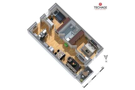 Wohnung zum Mieten in Kronshagen 1.180,00 € 65.6 m²