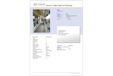 Helle 3-Zimmer-Wohnung in ruhiger Lage von Ortenburg