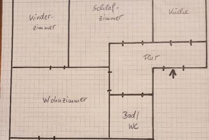 3 - Raum - Wohnung in Lommatzsch zu vermieten