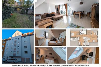 3-Zi.-DG-Wohnung mit Balkon, Aufzug - Nibelungen | provisionsfrei - Nürnberg Hasenbuck