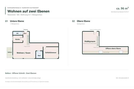 Sanierte 34 Zimmer Maisionettewohnung 94m² incl. neuer Küche - Filderstadt