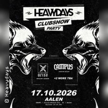 Heavydays Clubshow Frapé Aalen - 4 Bands Live | Xarise, Campus (BE) + TBA