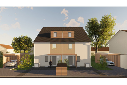 Neubau - großzügige Doppelhaushälfte mit großer Süd-Terrasse in ruhiger Lage - Baiersdorf