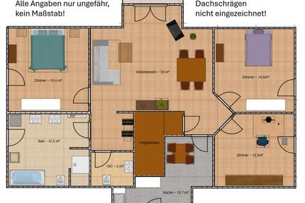 Vermietung: helle 4-Zimmer Whg. - 104m² - Fahretoft - Niebüll