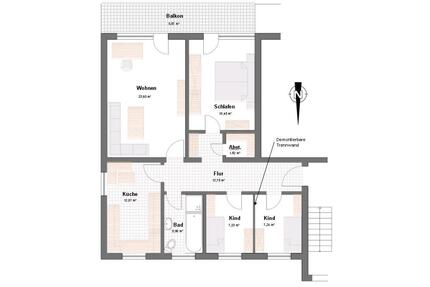 Eigentumswohnung zum Kauf - 249.000,00&nbsp;EUR Kaufpreis, ca.&nbsp; 92,00&nbsp;m&sup2; in Offenbach an der Queich (PLZ: 76877)