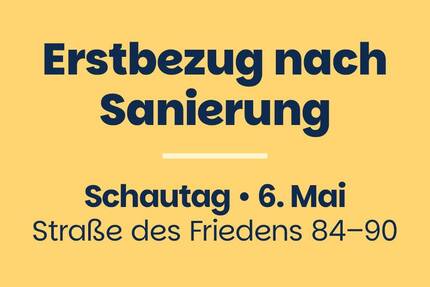 Komplett sanierte Erdgeschosswohnung mit offener Küche und Balkon - Merseburg