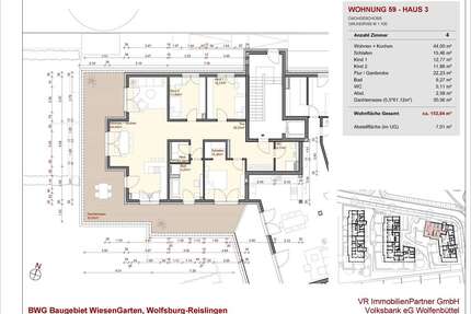Wohnung zum Kaufen in Wolfsburg 559.500,00 € 153.82 m²