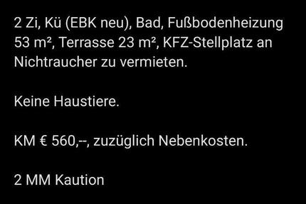 2 Zimmer Wohnung 53m² zu vermieten; 560€ kalt - Buchen (Odenwald)