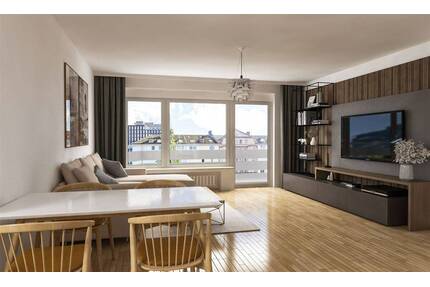 Frisch sanierte 3-Zimmer-Wohnung mit zwei Balkonen in Düsseldorf-Golzheim