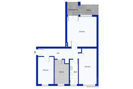 2,5-Zi-Wohnung 68 m² für Firmen – Mitarbeiterwohnung, möbliert - Berlin Neukölln