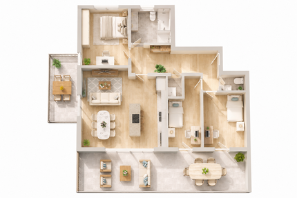 Wohnung zum Kaufen in Scheyern 689.900,00 € 121.05 m²