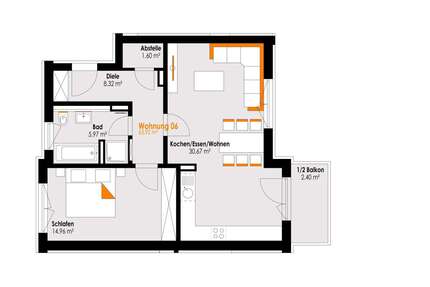 Wohnung zum Kaufen in Füssen 393.500,00 € 63.92 m²