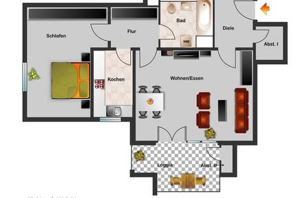 2 Zimmer Mietwohnung - 630,00&nbsp;EUR Kaltmiete, ca.&nbsp; 66,80&nbsp;m&sup2; in Bad Schussenried (PLZ: 88427)