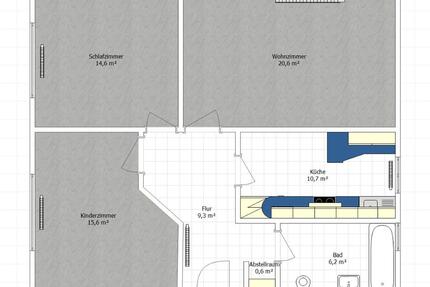 Gepflegte & großzügige 3-Zimmer-Wohnung mit Balkon u. Stellplatz - Bergheim