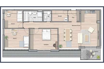 Wohnung zum Kaufen in Leinfelden-Echterdingen 629.000,00 € 108.66 m²