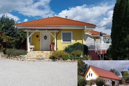 Perle am Balaton mit 2 Häusern, unverbaubar über dem Plattensee - Taucha