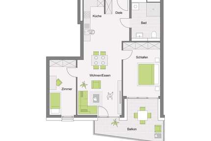 Wohnung zum Kaufen in Köngen 474.200,00 € 80.84 m²