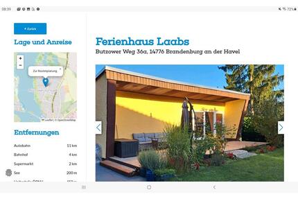 Ferienhaus mit Seezugang - 80,00&nbsp;EUR Kaltmiete, in Brandenburg an der Havel (PLZ: 14776) Bahnhofsvorstadt