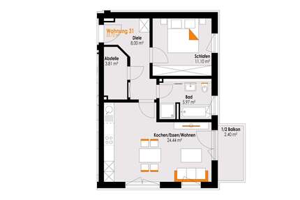 Wohnung zum Kaufen in Füssen 349.000,00 € 55.72 m²