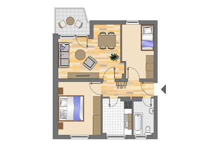 Wohnung zum Mieten in Siegen 349,00 € 58.57 m²