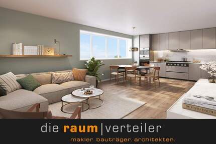 ENDLICH PLATZ FÜR ALLE! 3-Zi.-EG-Neubauwohnung in Bruckmühl-140 m² Südwest-Garten, TG & Aufzug