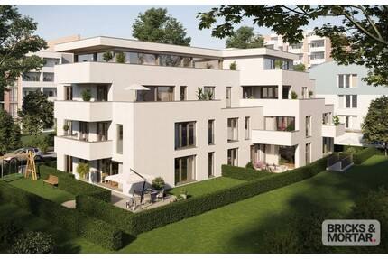 2 Zimmer Wohnung im Erdgeschoss Neubau an der Kahnfahrt - Augsburg Innenstadt