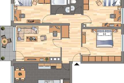 Wohnung zum Mieten in Bad Dürkheim 629,00 € 89.49 m²