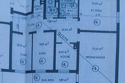 4 Zi.- Whg 91 qm - 750,00&nbsp;EUR Kaltmiete, ca.&nbsp; 91,00&nbsp;m&sup2; in Oberndorf am Neckar (PLZ: 78727)