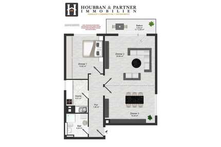 Wohnung zum Kaufen in Frankfurt am Main 493.000,00 € 68.28 m²