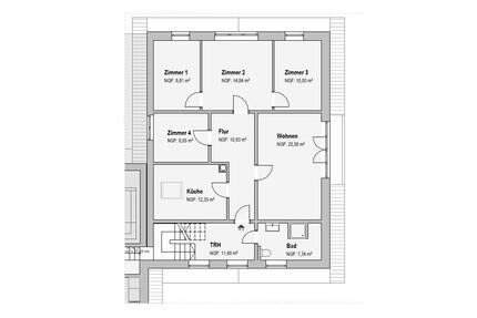 Wohnung im Stadtzentrum Damme - 800,00&nbsp;EUR Kaltmiete, ca.&nbsp; 95,00&nbsp;m&sup2; in Damme (PLZ: 49401)