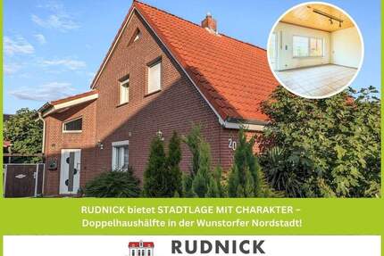 RUDNICK bietet STADTLAGE MIT CHARAKTER - Doppelhaushälfte in der Wunstorfer Nordstadt!