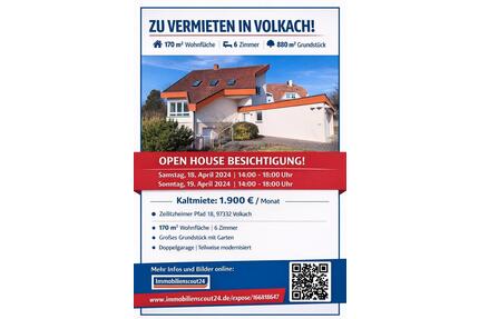 OPEN House Besichtigung, Haus zu vermieten in Volkach