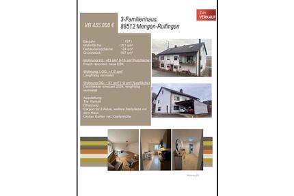 Großzügiges 3-Familienhaus in Mengen-Rulfingen