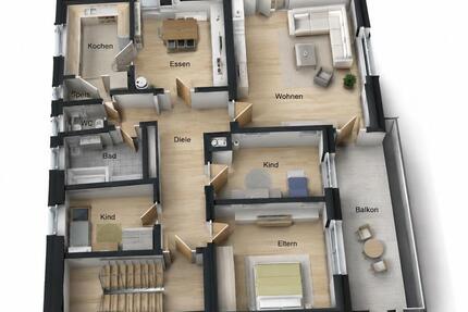 Großzügige 4-Zimmer-Wohnung mit Balkon & Garage ab 01.11.2026 - Jettingen-Scheppach