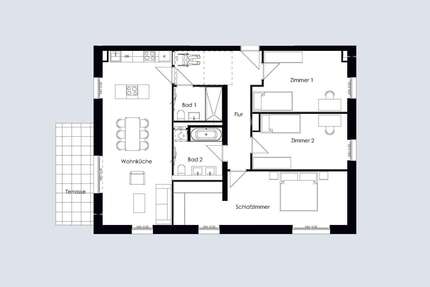 Wohnung zum Mieten in Bruchsal 1.566,50 € 120.5 m²