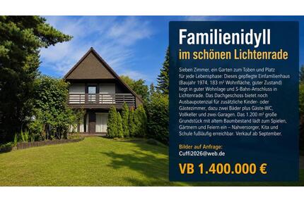 Haus im Berliner Süden - 1.400.000,00&nbsp;EUR Kaufpreis, ca.&nbsp; 183,00&nbsp;m&sup2; in Berlin (PLZ: 12305) Tempelhof-Schöneberg