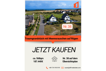 Grundstück zu verkaufen in Dranske 187.440,00 € 568 m²