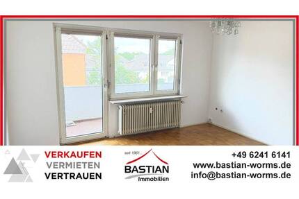 Zentrumsnah & gut geschnitten: Bezugsfreie 2-Zimmer-ETW mit Balkon und Stellplatz in Worms West!