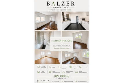 Wohnung zum Kaufen in Gaggenau 189.000,00 € 73 m²
