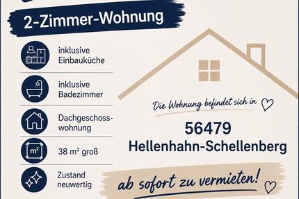 2-Zimmer-Wohnung in 56479 Hellenhahn-Schellenberg