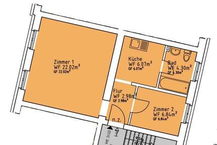 Wohnung zum Mieten in Mittenwalde 516,00 € 43 m²