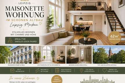 Wohnung zum Kaufen in Leipzig 199.900,00 € 62 m²