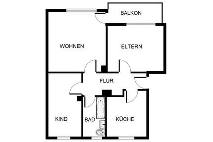 Wohnung zum Mieten in Gelsenkirchen 489,00 € 65.6 m²