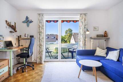 Helle 2 Zimmer Wohnung mit Balkon & Garage - Augsburg Haunstetten