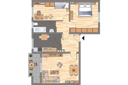 Wohnung zum Mieten in Dortmund 560,00 € 66.25 m²