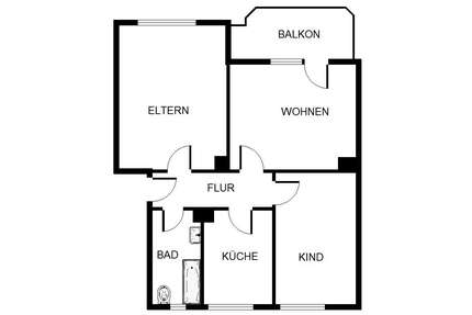 Wohnung zum Mieten in Gelsenkirchen 419,00 € 56.61 m²